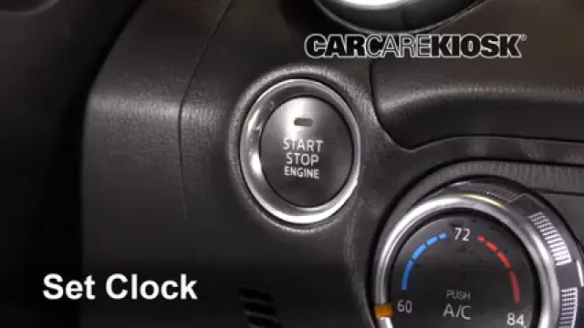 2016 Mazda MX-5 Miata Grand Touring 2.0L 4 Cyl. Reloj Fijar hora de reloj